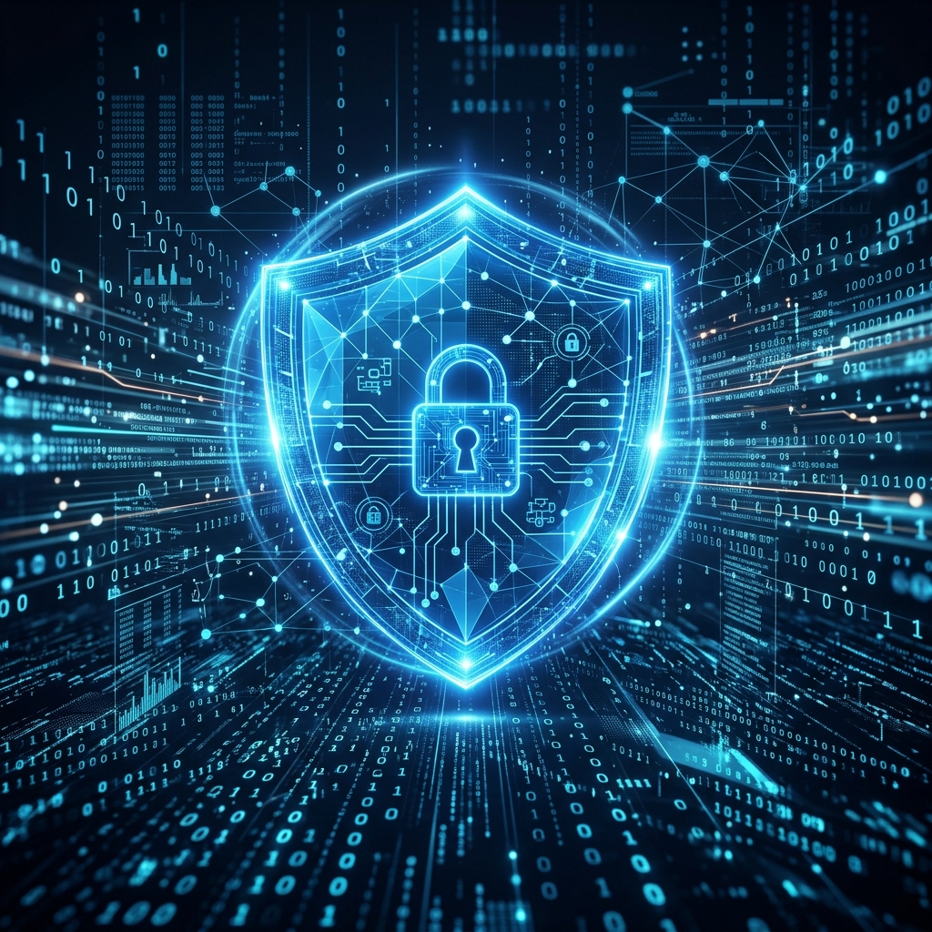 Cybersecurity and digital protection concept